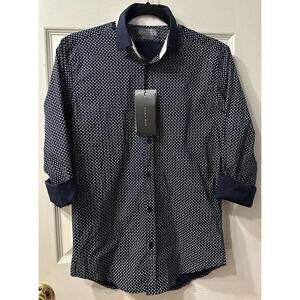 NWT ZARA MEN Long Sleeve Shirt Jaguar Print Size Small